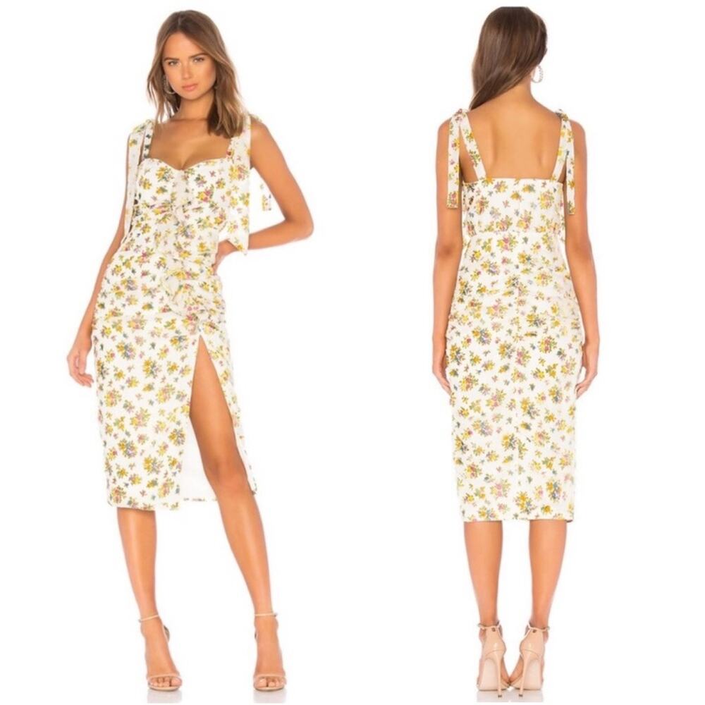 X by NBD Tea Time Floral Tie Strap Dress Size Small NEW